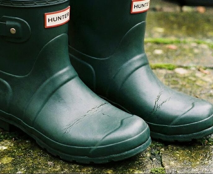 ハンターレインブーツのひび割れ